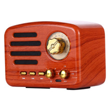 Load image into Gallery viewer, Angel MA-1500 Retro Bluetooth HiFi Radio Speaker with Colorful LED Light, Support USB &amp; FM &amp; 3.5mm Aux