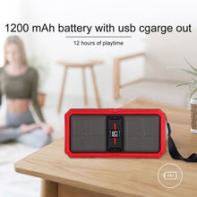 Load image into Gallery viewer, G36 DC 5V Portable Wireless Bluetooth Speaker with Hands-free Calling, Support USB &amp; TF Card &amp; 3.5mm Aux &amp; FM