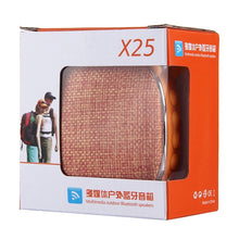 Load image into Gallery viewer, X25 Portable Fabric Design Bluetooth Stereo Speaker with Built-in MIC, Support Hands-free Calls &amp; TF Card &amp; AUX IN, Bluetooth Distance: 10m