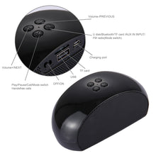Load image into Gallery viewer, with Built-in MIC, Support Hands-free Calls &amp; TF Card &amp; AUX IN &amp; FM, Bluetooth Distance: 10m