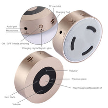 Load image into Gallery viewer, A8 Portable Stereo Bluetooth Speaker Built-in MIC, Support Hands-free Calls / TF Card / AUX IN, Pink, Silver, Gold, Grey, Red