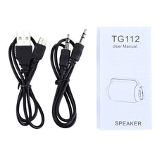 Load image into Gallery viewer, with Mic &amp; FM Radio Function, Support Hands-free &amp; TF Card &amp; U Disk Play, TG112