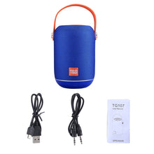 Load image into Gallery viewer, Built-in MIC, Support Hands-free Calls &amp; TF Card &amp; AUX IN &amp; FM, Bluetooth Distance: 10m, TG107