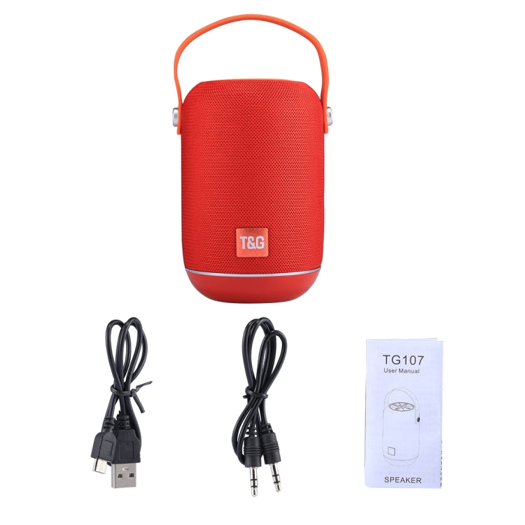 Built-in MIC, Support Hands-free Calls & TF Card & AUX IN & FM, Bluetooth Distance: 10m, TG107