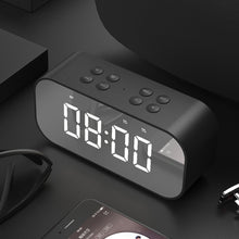 Load image into Gallery viewer, AEC BT501 Bluetooth 5.0 Mini Speaker with LED &amp; Alarm Clock &amp; Clock &amp; Mirror, Support 32G TF Card