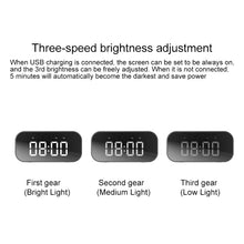 Load image into Gallery viewer, AEC BT501 Bluetooth 5.0 Mini Speaker with LED &amp; Alarm Clock &amp; Clock &amp; Mirror, Support 32G TF Card