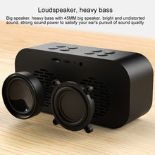 Load image into Gallery viewer, AEC BT501 Bluetooth 5.0 Mini Speaker with LED &amp; Alarm Clock &amp; Clock &amp; Mirror, Support 32G TF Card, BT501