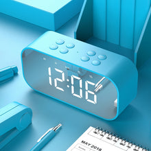 Load image into Gallery viewer, AEC BT501 Bluetooth 5.0 Mini Speaker with LED &amp; Alarm Clock &amp; Clock &amp; Mirror, Support 32G TF Card, BT501