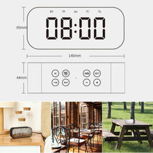Load image into Gallery viewer, AEC BT501 Bluetooth 5.0 Mini Speaker with LED &amp; Alarm Clock &amp; Clock &amp; Mirror, Support 32G TF Card, BT501