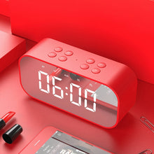Load image into Gallery viewer, AEC BT501 Bluetooth 5.0 Mini Speaker with LED &amp; Alarm Clock &amp; Clock &amp; Mirror, Support 32G TF Card, BT501