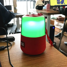 Load image into Gallery viewer, T&amp;G TG168 Portable Wireless Bluetooth V5.0 Stereo Speaker with Handle, Built-in MIC, Support Flashing LED Light &amp; TF Card &amp; U Disk &amp; AUX IN &amp; FM