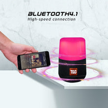Load image into Gallery viewer, T&amp;G TG168 Portable Wireless Bluetooth V5.0 Stereo Speaker with Handle, Built-in MIC, Support Flashing LED Light &amp; TF Card &amp; U Disk &amp; AUX IN &amp; FM, TG168