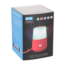Load image into Gallery viewer, T&amp;G TG168 Portable Wireless Bluetooth V5.0 Stereo Speaker with Handle, Built-in MIC, Support Flashing LED Light &amp; TF Card &amp; U Disk &amp; AUX IN &amp; FM, TG168