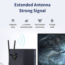 Load image into Gallery viewer, COMFAST CF-AX210 PLUS 5374Mbps Tri-band + Bluetooth 5.2 Wireless WiFi6E PCI-E Network Card, CF-AX210 PLUS
