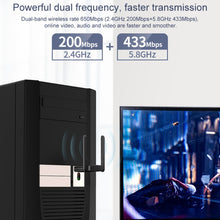 Load image into Gallery viewer, COMFAST CF-822AC 600Mbps 5G Dual-band Wifi USB Network Adapter Receiver, CF-822AC
