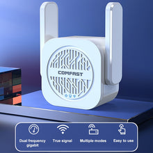 Load image into Gallery viewer, COMFAST CF-WR765AC 1200Mbps Dual Band Wireless Repeater Amplifier with External Antenna, CF-WR765AC