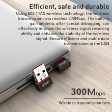 Load image into Gallery viewer, EP-A300 300Mbps WiFi6 USB Free Drive Network Adapter, EP-AX300