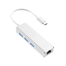 Load image into Gallery viewer, USB-C / Type-C to Gigabit Ethernet RJ45 &amp; 3 x USB 3.0 Adapter Converter HUB, Computer External Tablet Phone Universal, Gigabit Ethernet