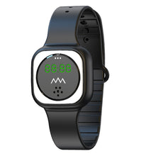 Load image into Gallery viewer, F9 Outdoor Silica Gel Mosquito Repellent Wristband with Clock, F9 (Black), F9 (White)