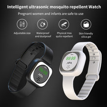 Load image into Gallery viewer, F9 Outdoor Silica Gel Mosquito Repellent Wristband with Clock, F9 (Black), F9 (White)