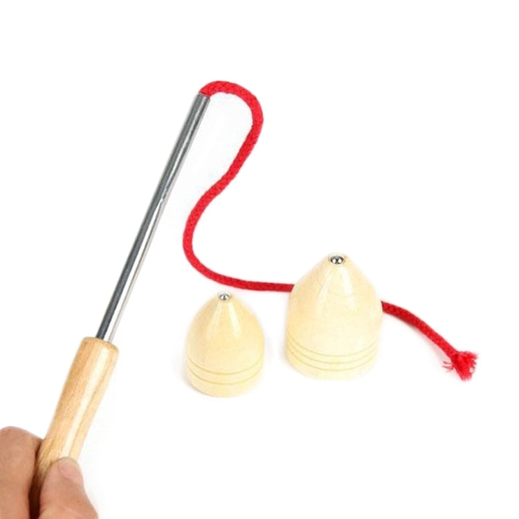 Children Outdoor Fitness Wooden Spinning Toy Vintage Spin Whipping Top with String, Spinning Toy