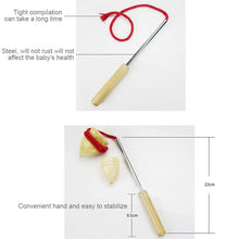 Load image into Gallery viewer, Children Outdoor Fitness Wooden Spinning Toy Vintage Spin Whipping Top with String, Spinning Toy