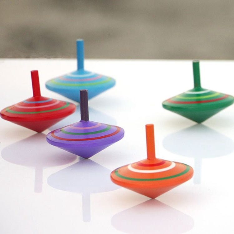 Parent-child DIY Puzzle Toy Mini Wooden Rotating Gyro, Size: 6*6cm