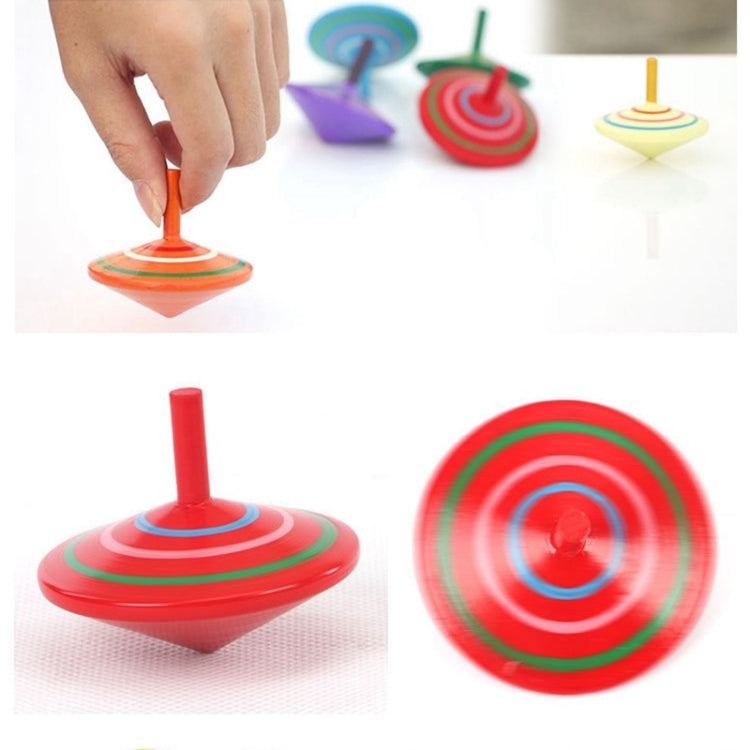Parent-child DIY Puzzle Toy Mini Wooden Rotating Gyro, Size: 6*6cm