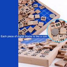 Load image into Gallery viewer, Wooden Montessori Teaching Aids Math 1 - 100 Consecutive Numbers Counting Board Plate Toy