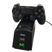 Load image into Gallery viewer, iplay Dual Port Charging Dock Station Stand / Controller Charging Stand for For Sony Playstation 4 PS4 &amp; Slim PS4 Pro with LED Display Indicator Screen, HBP-119