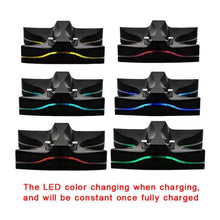 Load image into Gallery viewer, Special UFO Shape 2 x USB Charging Dock Station Stand / Controller Charging Stand for PS4 Playstation 4  with Multi Colors LED, For PS