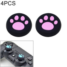 Load image into Gallery viewer, 4 PCS Cute Cat Paw Silicone Protective Cover for PS4 / PS3 / PS2 / XBOX360 / XBOXONE / WIIU Gamepad Joystick