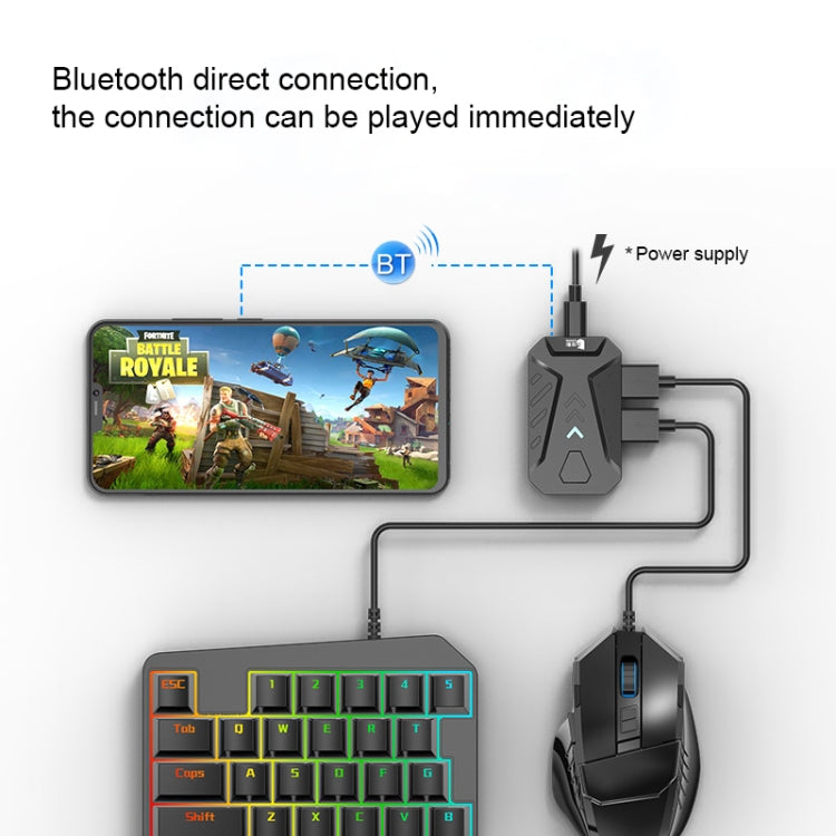 GAMWING MIX Portable Bluetooth 4.0 Keyboard Mouse Converter Eating Chicken Game Auxiliary Tool