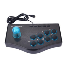 Load image into Gallery viewer, USB Gladiator Street Machine Game Handle Rocker Controller for PC / PS3 / TV Box, USB Handle Rocker