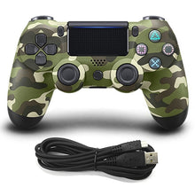 Load image into Gallery viewer, Wired Game Controller for Sony PS4, Green Camouflage