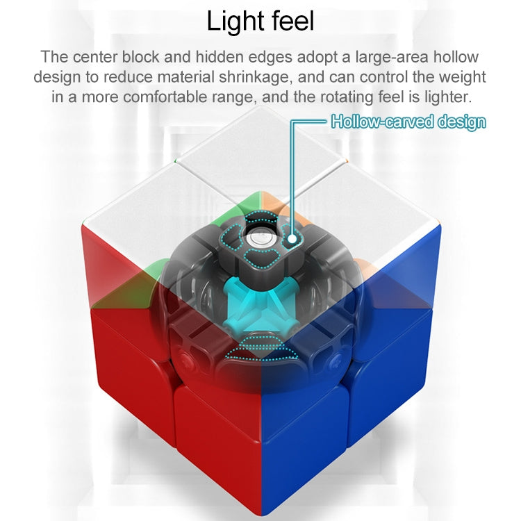 Moyu Meilong Magnetic Speed Magic Cube Two Layers Cube Puzzle Toys