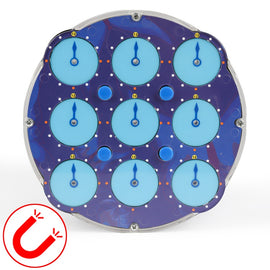 Carbon Fiber Membrane Third-order Magic Cube Children Educational Toys, Sengso Magnetic Clock Cube