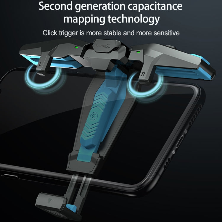 GameSir F4 Foldable Eagle Wing Shaped Physical Direct Connect Capacitor Gamepad Compatible with IOS & Android System Devices