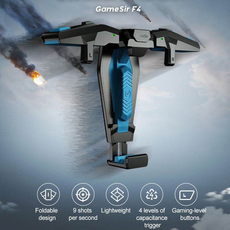GameSir F4 Foldable Eagle Wing Shaped Physical Direct Connect Capacitor Gamepad Compatible with IOS & Android System Devices