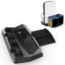 Load image into Gallery viewer, KJH P5-010-2 Multi-function Charging Cooling Fan Base with Storage Tray Bracket For PS5 De / UHD, KJH P5-010-2