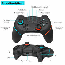 Load image into Gallery viewer, Bluetooth Joypad Gamepad Game Controller for Switch Pro, For Switch Pro