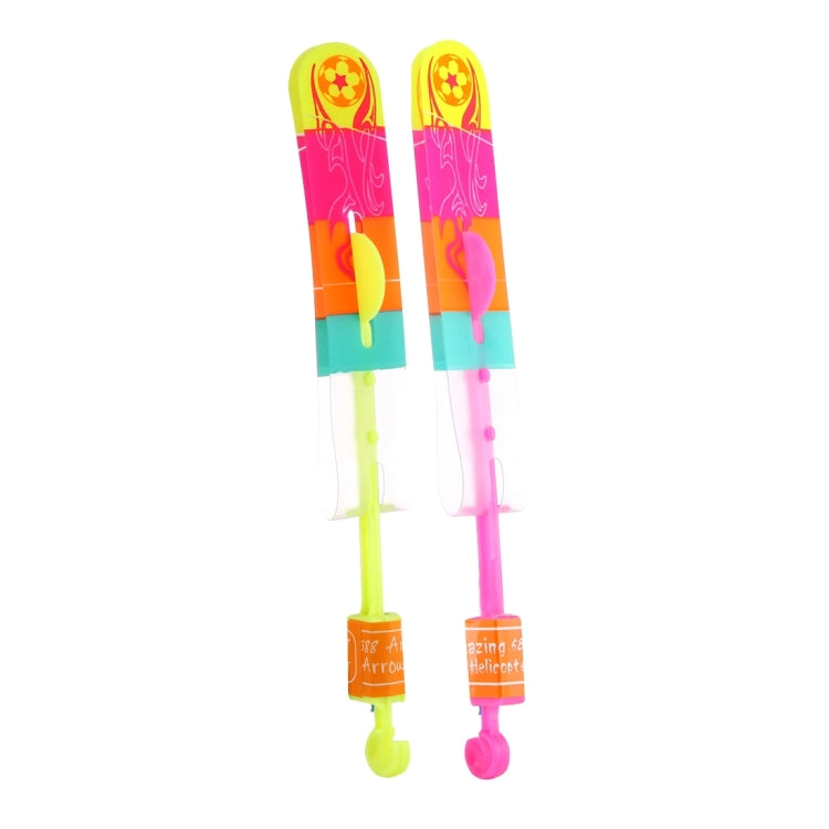 10 PCS Amazing LED Light Slingshot Flying Arrows, Random Color Delivery, Size: Large, Large