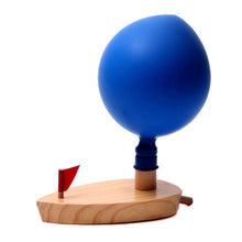 Load image into Gallery viewer, Baby Toys Wooden Balloon Boat Balloon Powered Boat Child Wooden Bath Toys