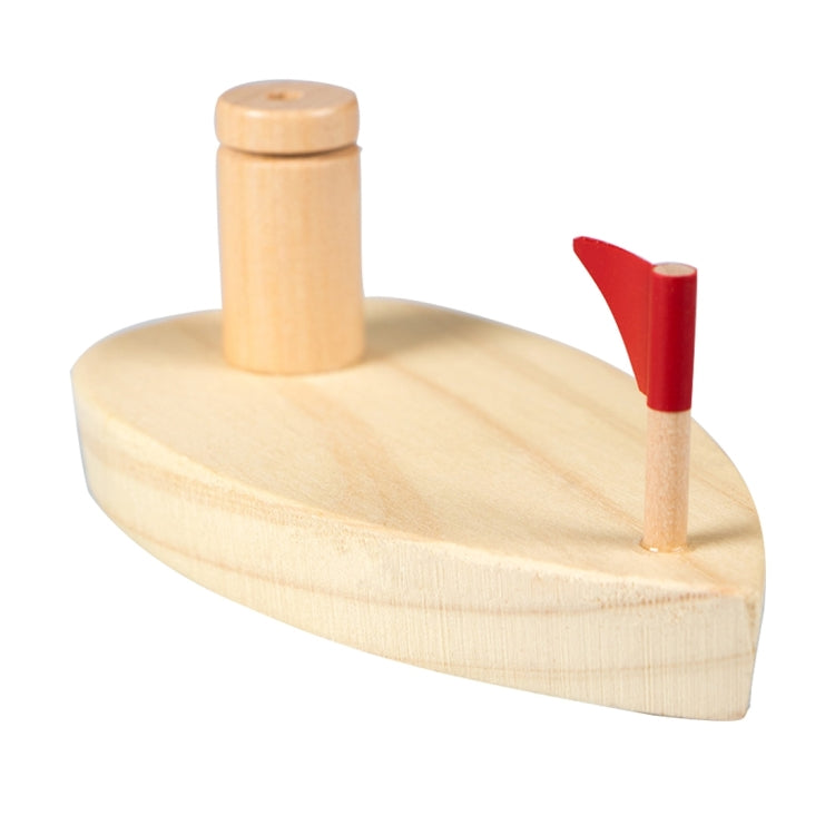 Baby Toys Wooden Balloon Boat Balloon Powered Boat Child Wooden Bath Toys