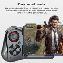 Load image into Gallery viewer, MOCUTE-059 Bluetooth 4.0 Dual-mode Left-handed Bluetooth Gamepad for 6.5-7.2-inch Phones, Supports Android / IOS Direct Connection and Direct Play