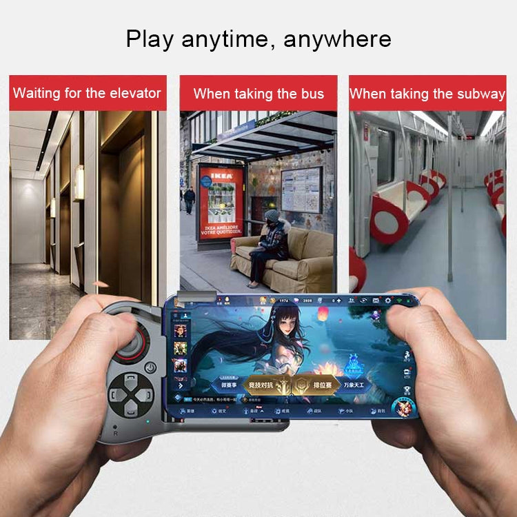 MOCUTE-059 Bluetooth 4.0 Dual-mode Left-handed Bluetooth Gamepad for 6.5-7.2-inch Phones, Supports Android / IOS Direct Connection and Direct Play