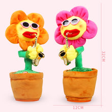 Load image into Gallery viewer, Sunflower Sax Style Bluetooth Plush Children Adult Toy ,Support USB Charging &amp; Battery