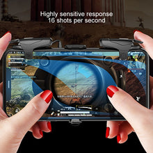 Load image into Gallery viewer, Non-slip Alloy Separable Button Mobile Phone Game Shooting Gamepad, Support Burst Mode, Suitable for 4.7-6.5 inch Mobile Phones