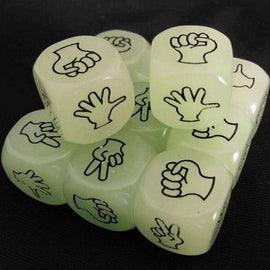 2 PCS Noctilucent drinking Mora Dice Cubes Fun Board Game, Size: 1.8 x 1.8 x 1.8cm