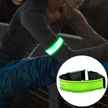 Load image into Gallery viewer, LED Flash Safety Reflective Nylon Light Rechargeable Sports Wrist Belt